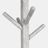 Hiya Freestanding Hat, Coat Rack, 8 Branch Hooks, Whitewash Teakwood, 72 Inch - UPT-355834