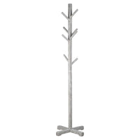 Hiya Freestanding Hat, Coat Rack, 8 Branch Hooks, Whitewash Teakwood, 72 Inch - UPT-355834