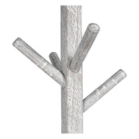 Hiya Freestanding Hat, Coat Rack, 8 Branch Hooks, Whitewash Teakwood, 72 Inch - UPT-355834