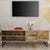 Industrial Style Mango Wood and Metal Tv Stand With Storage Cabinet, Brown - UPT-38930