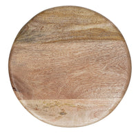 24 Inch Mango Wood Counter Height Barstool With Iron Base, Brown And Black - UPT-636038472