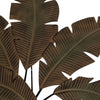 Benzara Metal Wall Decor Palm Leaf Green and Brown - BM07982