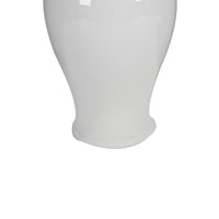 Kipp Decorative Porcelain Ginger Jar with Lidded Top, Large, White - BM165657