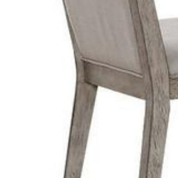 Slanted Elongated Back Side Chair, Set of 2, Gray - BM186223
