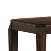 22.5 Inch Wood End Table with Beveled Tapered Legs, Brown - BM186266