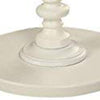 22 Inch Round Wooden Side Table with Turned Base, White - BM157294