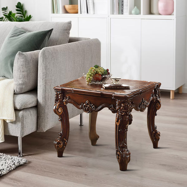 Wooden End Table in Cherry Brown  - BM177680