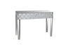 BM177702 - Frosted Chequered Pattern Console Table In Rectangular Shape, Clear