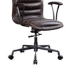 Swivel Adjustable Leatherette Executive Office Chair, Brown - BM194320