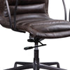 Swivel Adjustable Leatherette Executive Office Chair, Brown - BM194320