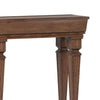 BM186298 Wooden Console Table with One Bottom Shelf, Oak Brown