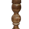 Handmade Wooden Candle Holder with Flared Top, Natural Brown, Set of 3 - BM00081