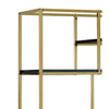 BM122818 Elvira Contemporary Display Shelf, Champgne Finish