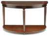 BM122922 Granvia Traditional Sofa Table, Dark Cherry