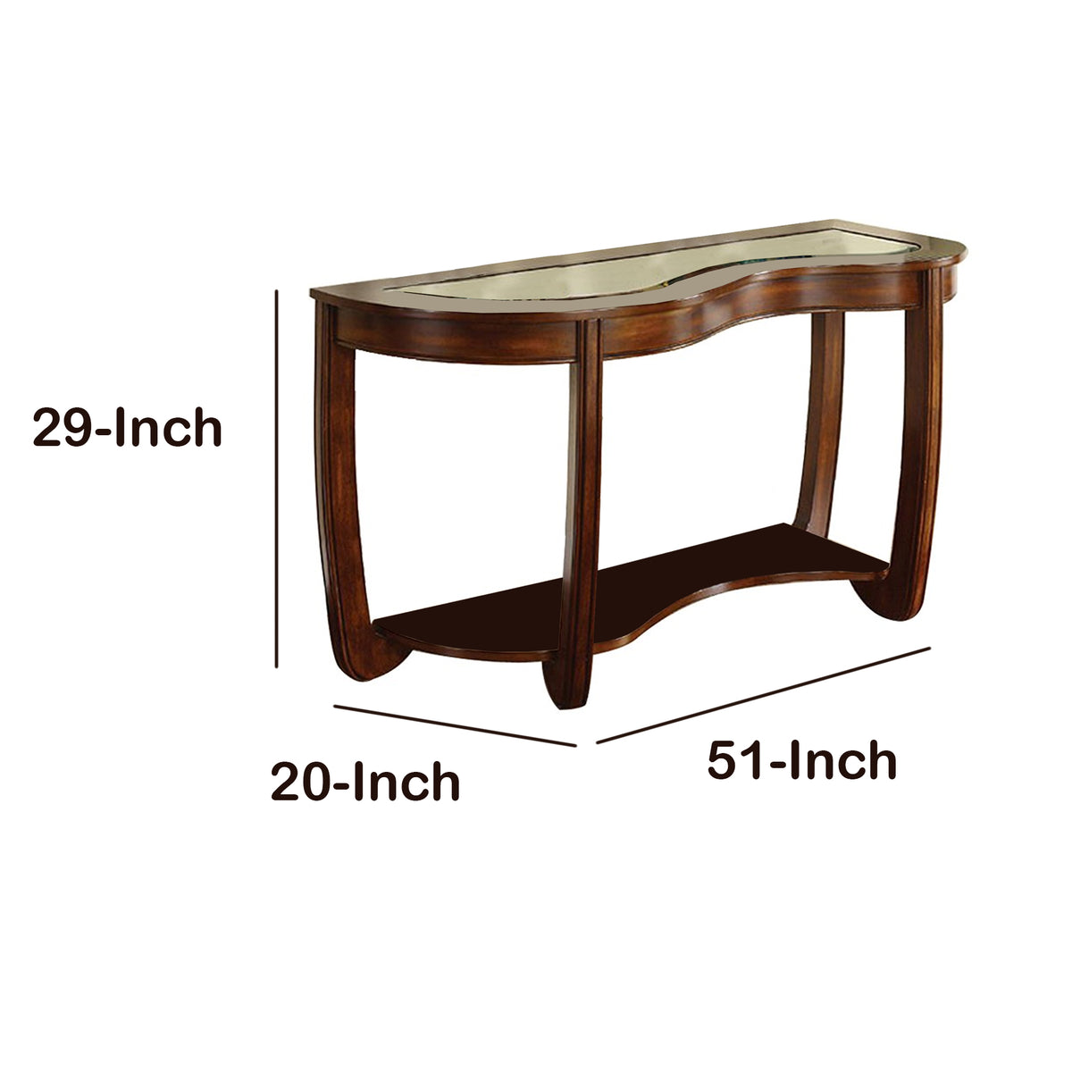 Crystal Falls Transitional Style Sofa Table - BM122997