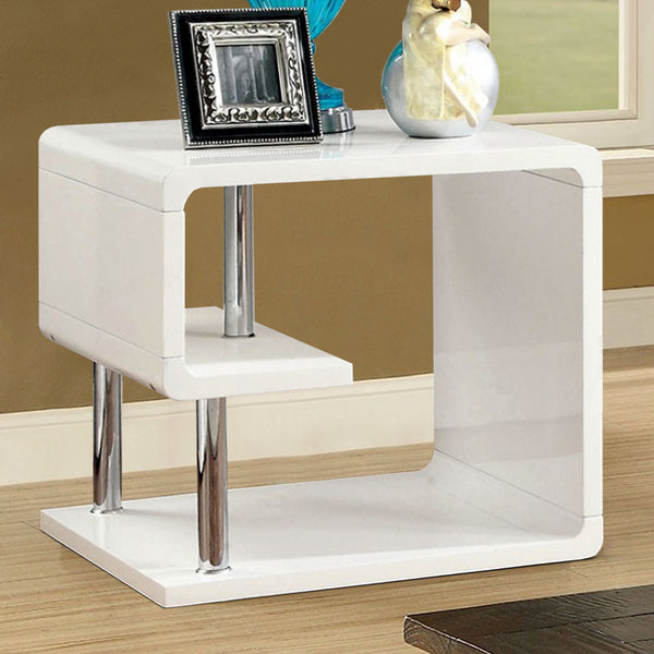 BM123079 Ninove I Contemporary Style End Table, White