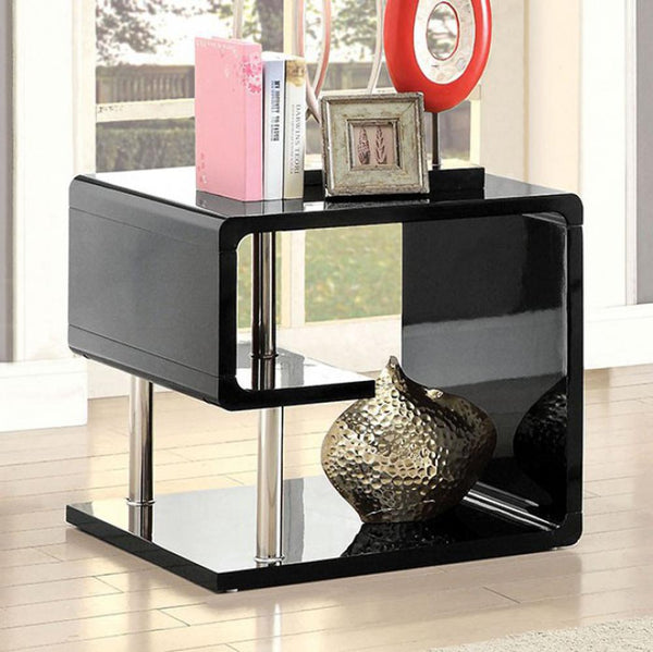 BM123100 Ninove Contemporary Style End Table, Black