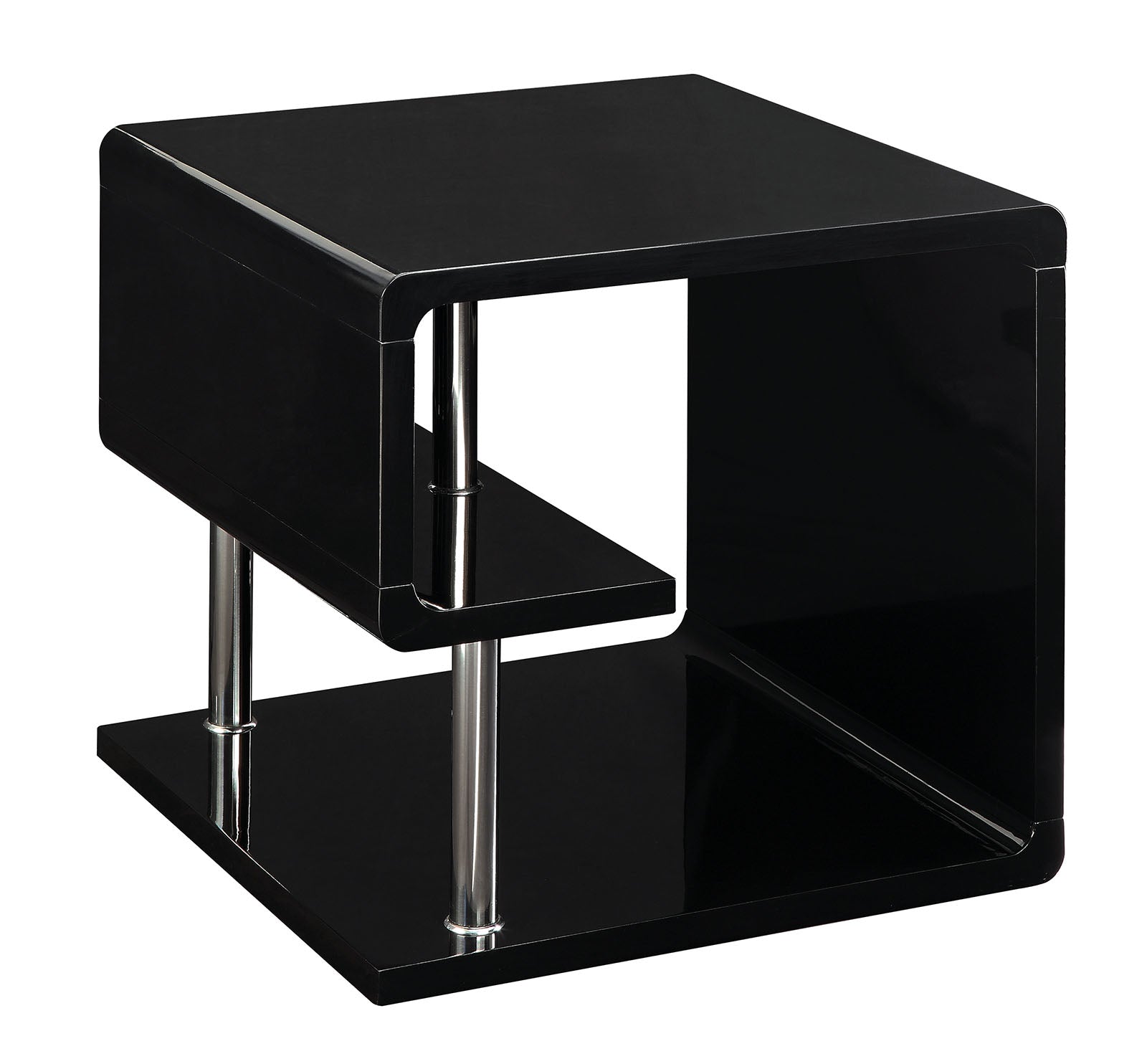 Benzara BM123100 Ninove Contemporary Style End Table Black