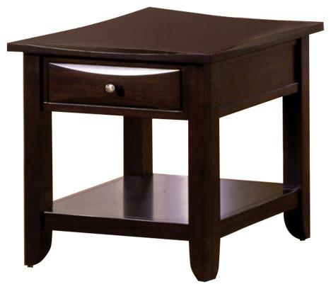 Baldwin Transitional End Table, Espresso Finish - BM123128