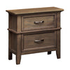 BM123142 Loxley Transitional Nightstand, Weathered Oak Finish