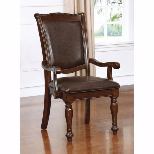 Alpena Traditional Arm Chair, Brown Cherry, Set Of 2 - BM123165