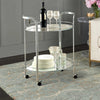 Loule Contemporary Serving Cart In Chrome Finish BM123211