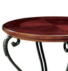 BM123233 May End Table Transitional Style, Brown Cherry Finish