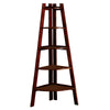 Lyss Contemporary Ladder Shelf In Cherry Finish - BM123273