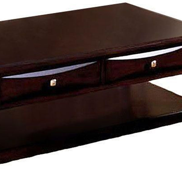 BM123286 Baldwin Coffee Table Contemporary Style, Expresso Brown Finish