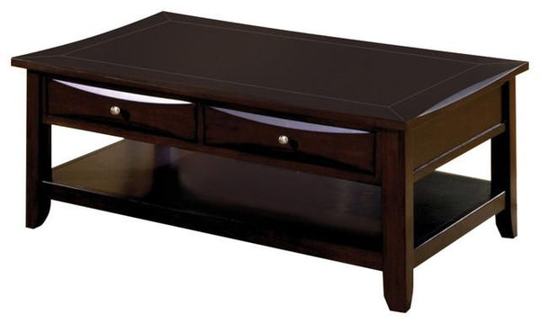 BM123286 Baldwin Coffee Table Contemporary Style, Expresso Brown Finish