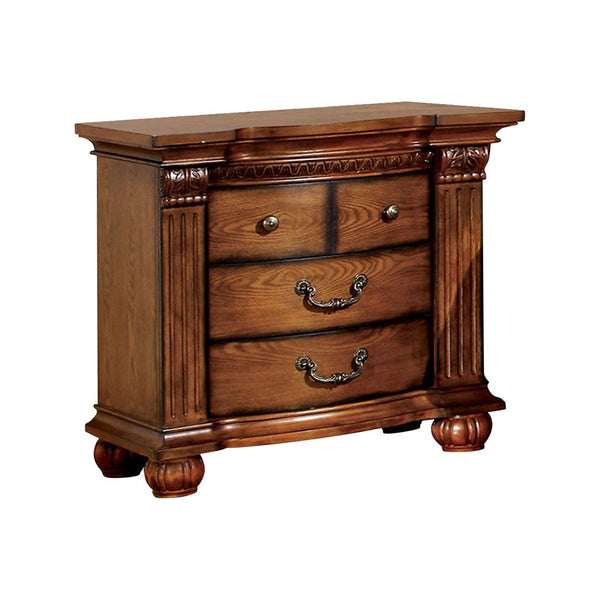 BM123357 Bellagrand Transitional Night Stand, Antique Tobacco Oak