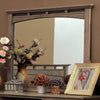 BM123577 Loxley Transitional Style Mirror In Weathered Oak Finish