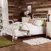 BM123605 Contemporary Metal Twin Bed in Vintage White