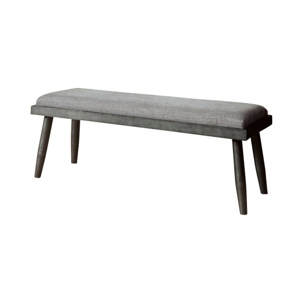 BM123680 Vilhelm I Mid-Century Modern Style Bench , Gray