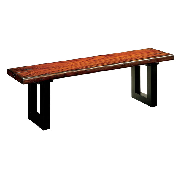 BM123721 Maddison Contemporary Style Bench , Tobacco Oak