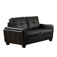 Blacksburg Contemporary Style Love Seat , Black - BM123723