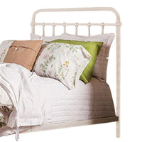 Sophisticated Metal Queen Bed, White - BM123749