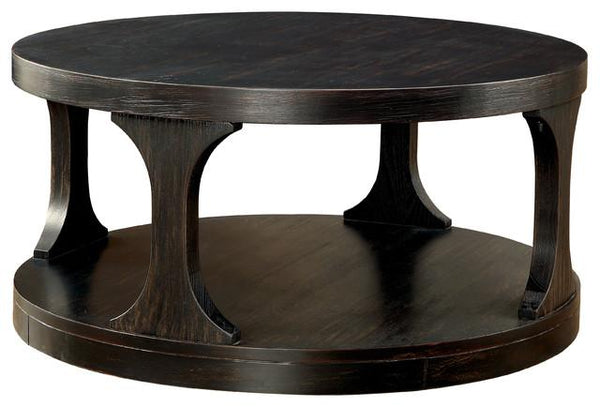 BM123823 Carrie Transitional Coffee Table, Antique Black