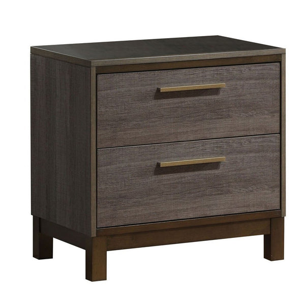 Manvel Contemporary Style Night Stand, Antique Gray - BM123878