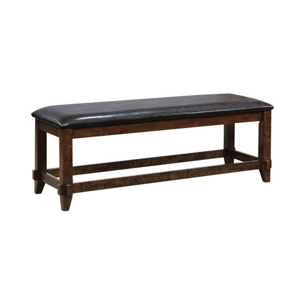 BM123895 Meagan I Transitional Style Bench , Brown Cherry