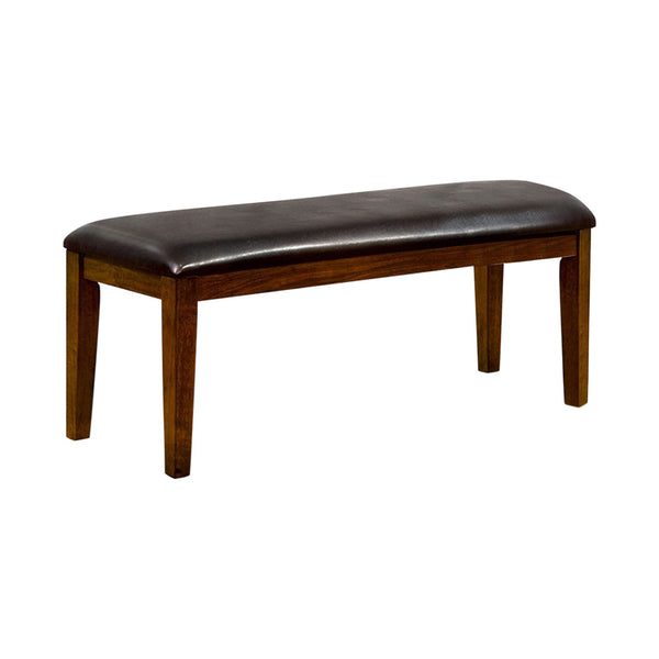 BM123896 Hillsview I Transitional Style Bench , Brown Cherry