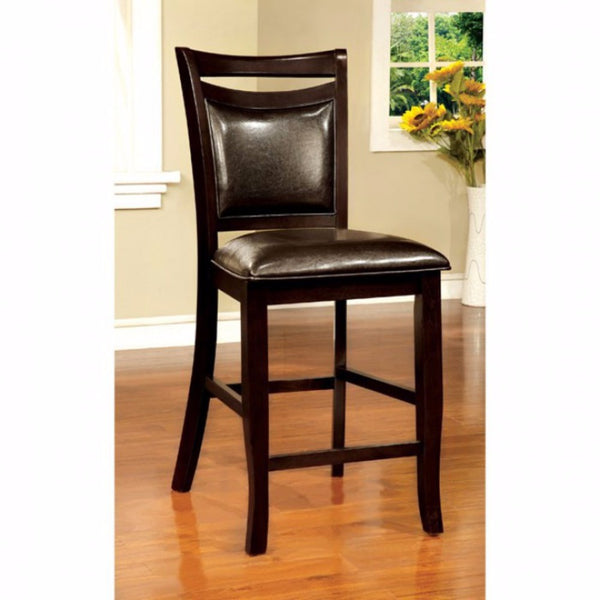Woodside II Transitional Counter Height Chair Expresso, Set Of Two - BM131169