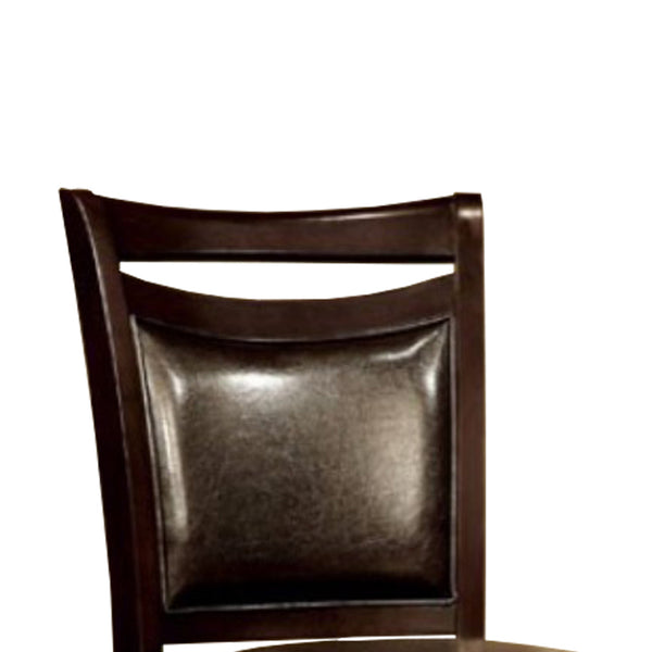 Woodside II Transitional Counter Height Chair Expresso, Set Of Two - BM131169