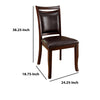 Woodside Transitional Side Chair , Expresso Finish, Set Of 2 - BM131170