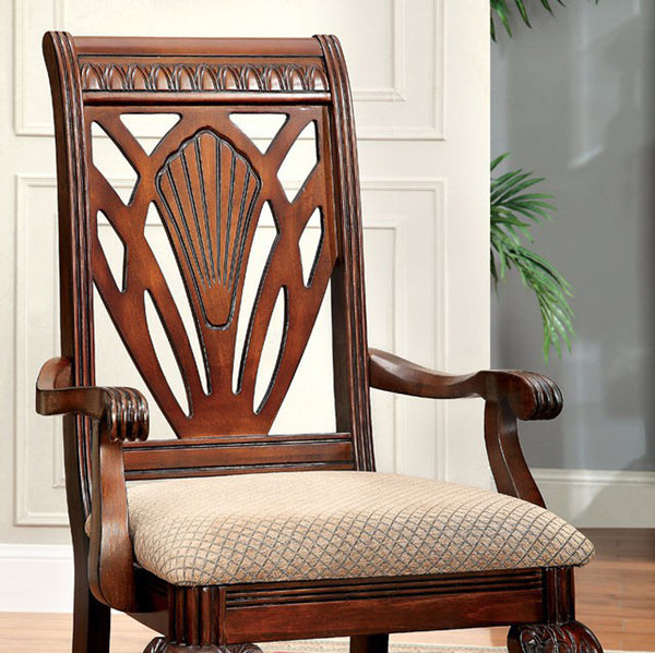 Petersburg I Traditional Arm Chair,Cherry Finish, Set Of 2 - BM131192