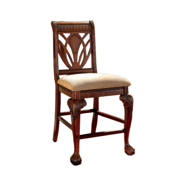 BM131193 Petersburg II Traditional Counter Height Chair,Cherry Finish, Set Of 2