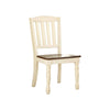 BM131213 Harrisburg Cottage Side Chair, White & Cherry Finish, Set Of 2