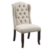 Sania I Rustic Side Chair, Antique Black Finish, Set Of 2 - BM131237