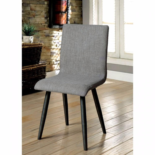 BM131256 Vilhelm I Midcentury Modern Side Chair, Gray, Set Of Two