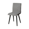 BM131256 Vilhelm I Midcentury Modern Side Chair, Gray, Set Of Two